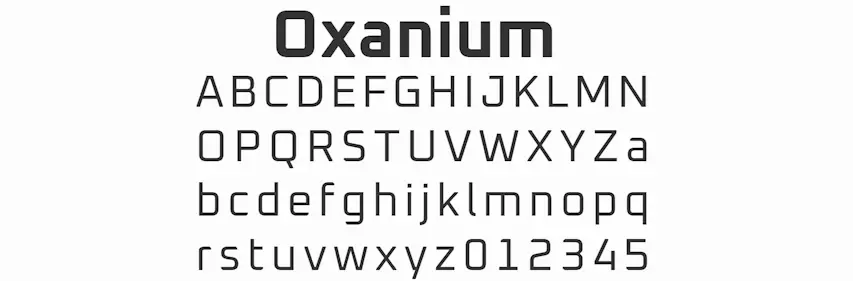 Futuristic Chic: Discover the Bold Appeal of Oxanium Font Family