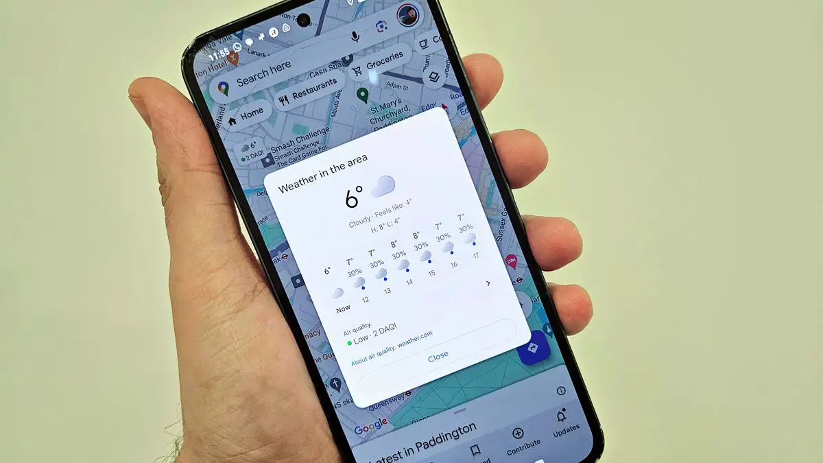 Navigate Your Adventures with a Tap: Discover the New Weather Feature in Google Maps for Android!