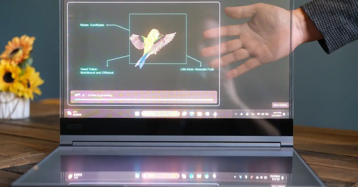 Unveiling Lenovo’s Futuristic Transparent Laptop: Journey into a Sci-Fi World!